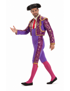 Travestimento da torero viola taglia L - di alta qualità, ideale per carnevale, feste a tema ed eventi speciali 2
